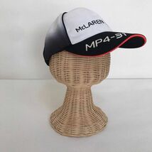 レア★McLAREN HONDA/マクラーレン ホンダ キャップ　帽子MP 4-31 ブラック ホワイト 白 メンズ F　サーキット　レース_画像7