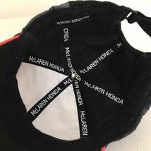 レア★McLAREN HONDA/マクラーレン ホンダ キャップ　帽子MP 4-31 ブラック ホワイト 白 メンズ F　サーキット　レース_画像8