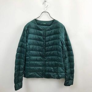 UNIQLO/ Uniqlo Ultra light down down jacket thin down green size S lady's outdoor camp 