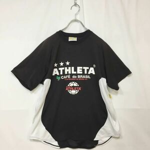 ATHLETA/アスレタ Tシャツ スポーツ スポーツウエア サッカー 半袖 ブラック サイズM メンズ
