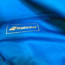 BabolaT /バボラ半袖シャツ スポーツウェア ロゴマーク ブルー系 サイズS_画像3