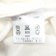 美品 Ballsey ボールジィ ストレッチ オープンカラー カットソー 38(M) 白 ホワイト 日本製 長袖 Tシャツ ロンT 女性用 トゥモローランド_画像5