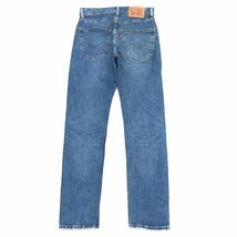 ●Levi’s リーバイス 502 ダメージ加工 ストレッチ デニム パンツ 28 濃紺 インディゴ アメカジ 国内正規品 メンズ 紳士_画像2