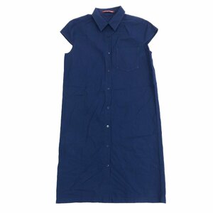 COMPTOIR DES COTONNIERS コントワーデコトニエ シャツ ワンピース 9(M) 濃紺 ネイビー 半袖 チュニック ロング シャツ 国内正規品 女性用