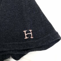 HR MARKET ハリウッドランチマーケット ロゴ刺繍 ストレッチ カットソー 2(M) チャコールグレー 日本製 半袖 Tシャツ レディース ハリラン_画像5