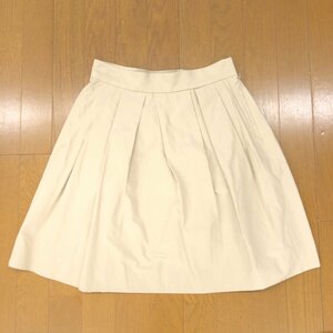 MACPHEE マカフィー プリーツ スカート 38(M) w68 ベージュ 日本製 フレアスカート 国内正規品 レディース 女性用 トゥモローランド