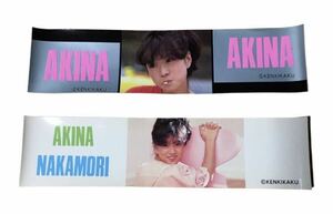  Nakamori Akina * sticker 2 pieces set ~ Showa era idol that time thing retro goods 