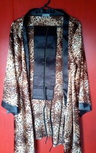 Суннави, косплей, мини -платье кимоно (леопардовый принт)