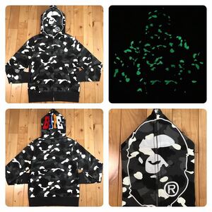 ★蓄光★ city camo APE head full zip Hoodie Sサイズ a bathing ape BAPE パーカー エイプ ベイプ アベイシングエイプ 迷彩 uz2