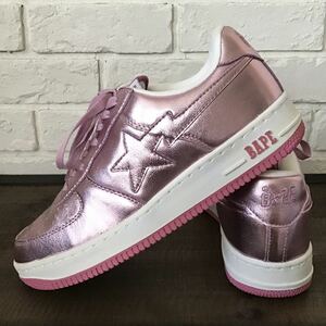 ★新品★ Pink foil BAPESTA スニーカー 27.5cm US9.5 a bathing ape BAPE STA shoes sneakers エイプ ベイプ ベイプスタ ピンク箔 NIGO m5