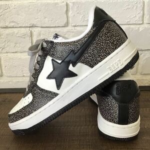 ★新品★ レザー BAPESTA スニーカー 25cm US7 a bathing ape cement BAPE STA shoes sneakers エイプ ベイプ ベイプスタ m5