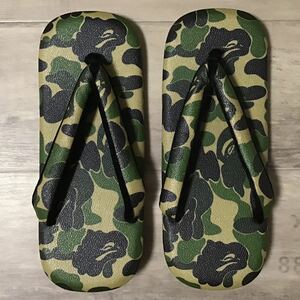 * new goods * BAPE sandals setta ABC camo green a bathing ape JAPANESE SANDALS Ape Bape A Bathing Ape ABC duck camouflage sandals w25