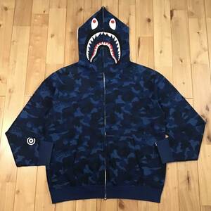 ★ムック限定★ ファイヤーカモ シャーク パーカー Mサイズ shark full zip hoodie a bathing ape BAPE fire camo 迷彩 エイプ ベイプ z6al