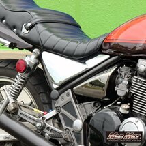 MADMAX バイク用品 KAWASAKI カワサキ ゼファー400/χ用 サイドカバー メッキ/ZR400C ZEPHYR 外装 修理 補修 旧車 カスタム【送料800円】_画像3