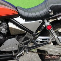 MADMAX バイク用品 KAWASAKI カワサキ ゼファー400/χ用 サイドカバー メッキ/ZR400C ZEPHYR 外装 修理 補修 旧車 カスタム【送料800円】_画像4