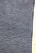 【送料無料】未使用 色無地 灰紫色 地紋 縮緬 縫の一ツ紋 トールサイズ 身丈166cm 裄丈65cm 袷 正絹 仕立て上がり m-4763_画像8