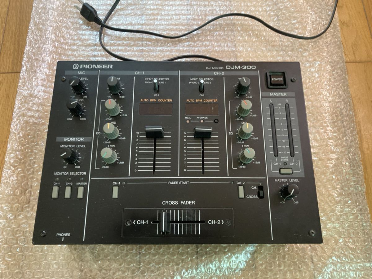 パイオニアDJ DJミキサー DJM-300 動作良好 フェーダー新品交換済み