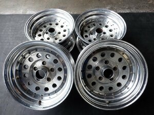 MF8288【送料無料15インチ】4本 ENKEI ハリケーンレーシング HR385 中古アルミホイール■15×7.5J 15×8J 120.65/5H ET-21 ET-28■