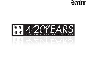 RYOT 420 YEARS ステッカー ボング アムステルダム カンナビスカップ high times ハイタイムズ hemp ヘンプ マリファナ thc 大麻