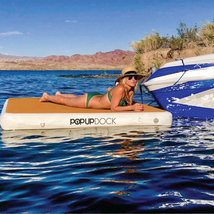 POP UP DOCK INFLATABLE 新品　即納(USA)　専用キャリーストラップ付き、ポンプ付き消費税込み価格！！浮力、耐久性抜群！！_画像1