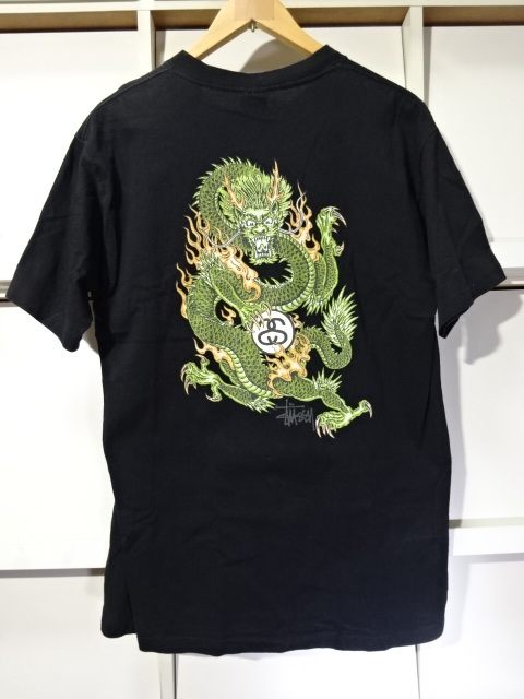 JChere雅虎拍卖代购商品：初期90s OLD STUSSY DRAGON Tシャツ 【Ｌ】 ドラ