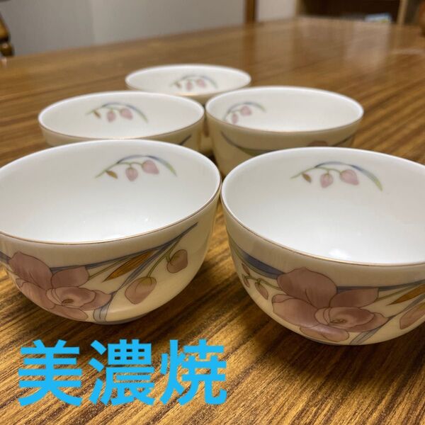 雅東窯 美濃焼 湯呑 コップ 5客セット