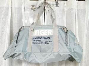  редкий 80 годы Vintage ASICS TIGER Asics Tiger спорт сумка сумка "Boston bag" Showa Retro подлинная вещь 