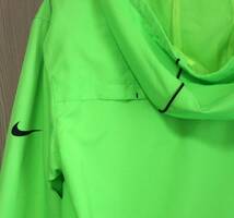 ★ナイキ　NIKE　ジップアップ　ジャケット　ジャンパー　黄緑系　メンズＳ　フード　上着　used★_画像9