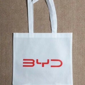 BYD ビーワイディー トートバッグ エコバッグ ショッピングバッグ 手さげ袋 東京オートサロン2023 未使用品の画像2