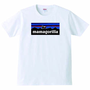 【送料無料】【新品】mamagorilla ママゴリラ Tシャツ パロディ おもしろ プレゼント メンズ 白 XXLサイズ