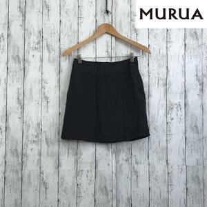 MURUA　ムルーア 　ハイウエストラップミニスカート　Fサイズ　ブラック　インナーパンツ付き　ミニ丈　S5.1-114　USED