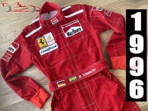 海外 高品質　送料込み　ミハエル・シューマッハ Michael Schumacher 1996 F1　レーシングスーツ　サイズ各種 レプリカ カスタム対応 `b