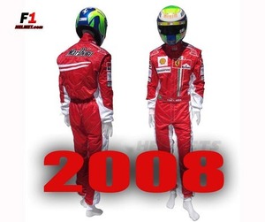 海外 高品質　送料込み　フェリペ・マッサ Felipe Massa 2008 F1　レーシングスーツ　サイズ各種 レプリカ カスタム対応