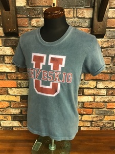 E431 メンズTシャツ SEVESKIG セブシグ 人気 おしゃれ プリント ネイビー 紺 ヴィンテージ 小さいサイズ ナノユニバース/ S