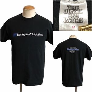 BLACK EYE PATCH ブラックアイパッチ Tシャツ M ブラック Solutions 架空企業ロゴ xpv