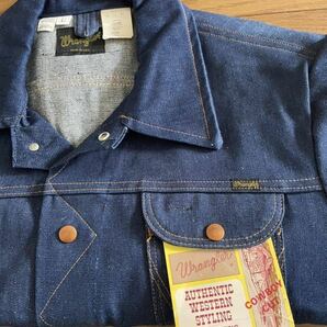 WRANGLER 126MJR DENIM JACKET DEADSTOCK サイズ42-44 Gジャン ヴィンテージ ラングラー デットストックの画像8