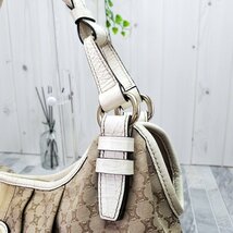 【美品】CELINE セリーヌ ビタースウィート パリマカダム クロコ型押し ロゴプレート レザー 本革 ショルダーバッグ レディース_画像6