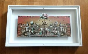 Art hand Auction Hisao Detem Flowers in the Sky Mixed media Signed 2005 One-of-a-kind Framed [Authentic Guaranteed] Photo Surrealist Hisao Detem, Artwork, Painting, others