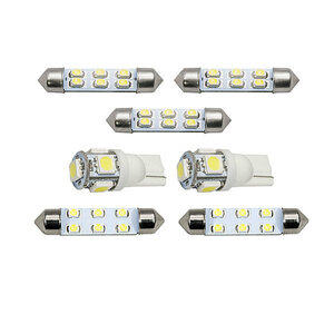 BMW E46 3シリーズクーペ 318Ci [H11.6-H15.3] LED ルームランプ 【SMD LED 40発 7点セット】