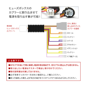 GB5 GB6 GB7 GB8 フリード ヒューズボックス 電源取出しハーネス オプションカプラー 分岐用 ホンダの画像3