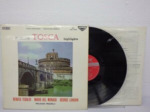 LP レコード フランチェスコ モリナーリ プラデルリ 指揮 PUCCINI TOSCA Highlights プッチーニ 歌劇 トスカ ハイライツ 【E-】 E6544A