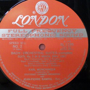 LP レコード 2枚組 帯 KARL MUNCHINGER カール ミュンヒンガー指揮 BACＨ バッハ ORCHESTRAL SUITES 管弦楽組曲 【E+】 D12413Yの画像4