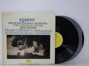 LP レコード Wilhelm Kempff ヴィルヘルム ケンプ BEETHOVEN ベートーヴェン ピアノ協奏曲 第5番 皇帝 【E-】 E6635A