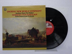 LP レコード HERBERT VON KARAJAN カラヤン DVORAK NEW WORLD ドヴォルザーク スメタナ 交響曲 新世界より モルダウ 【 E+ 】 D13069Z