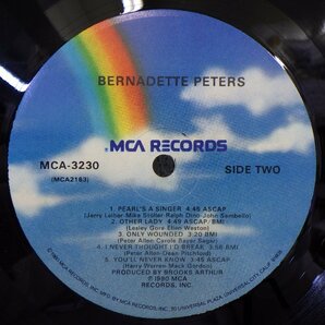 LP レコード Bernadette Peters バーナテッド ピーターズ If You Were The Only Boy Gee Whiz 他 【E+】 E7680Uの画像4