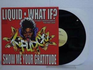 LP レコード L FUDGE ファッジ LIQUID リキッド WHAT IF? SHOW ME YOUR GRATITUDE 【E+】 D13592J