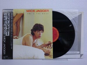 LP レコード 帯 MICK JAGGER ミック ジャガー SHE'S THE BOSS LONELY AT THE TOP 他 【E+】　D13987J