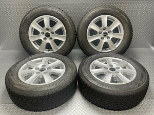 【中古】ルノー カングー等 BORBET 15x6.5J+40 5穴108 ヨコハマ アイスガード IG60 195/65R15 スタッドレス ボルベット (23030132)$