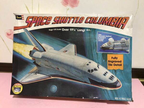 送料無料　1/72 スペースシャトル コロンビア プラモデル 未組立 ロケット レベル Revell SPACE SHUTTLE COLUMBIA 当時物