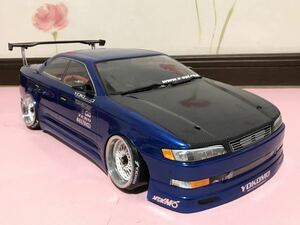 送料無料　1/10 トヨタ　マーク2 JZX90 ドリフト　未走行　カーボンウィング アルミステーラジコンボディ　ヨコモ YOKOMO MARK2 DRIFT